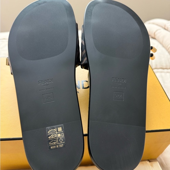 Fendi Tobacco Nero Sandals - Picture 5 of 7